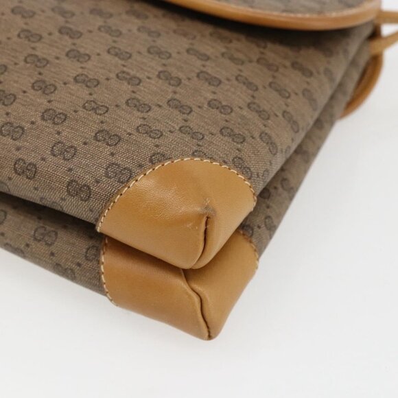 Authentic GUCCI Micro GG Supreme Shoulder Bag PVC Beige Gold 49 007 5548 - Picture 16 of 16